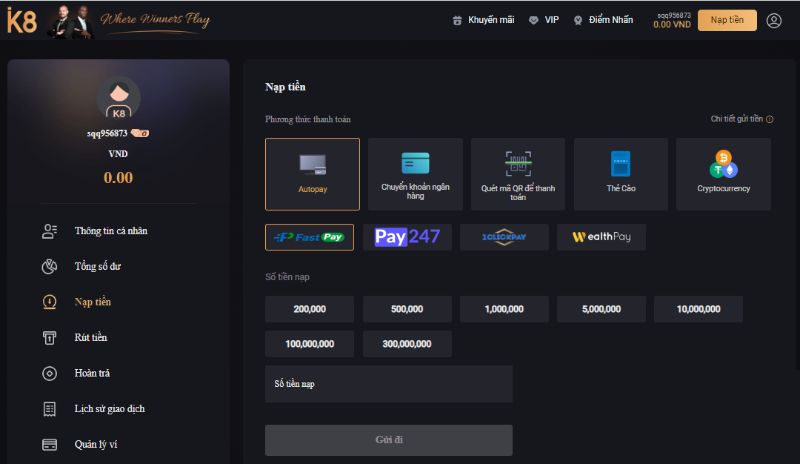 Gửi tiền vào nhà cái thông qua Quickpay Gửi tiền vào nhà cái thông qua Quickpay